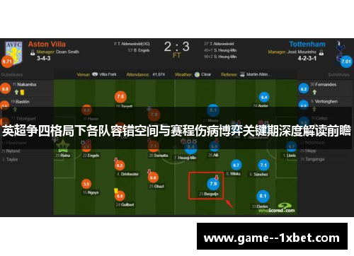 英超争四格局下各队容错空间与赛程伤病博弈关键期深度解读前瞻 英超争四格局下各队容错空间与赛程伤病博弈关键期深度解读前瞻